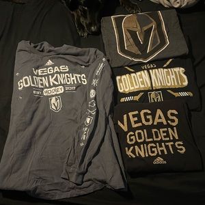 Lot of Las Vegas Golden Knights Shirts